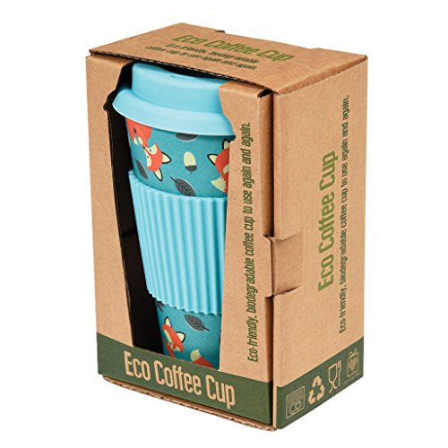dotcomgiftshop Eco Coffe Cup 26628 Coffee To Go – Becher aus Bambus „Rusty The Fox“ - 3