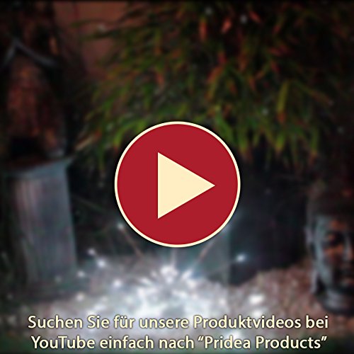 100CM LED LICHTERBÜNDEL MIT 70 WARM WEISSEN MICRO LED`s DRAHT LICHTERKETTE BATTERIE - 5