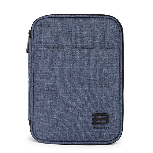 BAGSMART Universaltasche Eletronik Organizer Doppelte Fächer Kabeltasche Blau