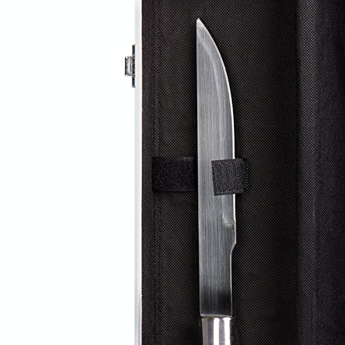 Rustler RS-0555 Grillbesteck Set im Aluminium Koffer, 3-teilig, silber, 45 x 24 x 45 cm - 5