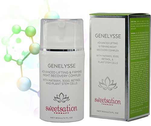 Genelysse Advanced Best Lifting and Firming Night Recovery Complex, with Matrixyl 3000, Retinol and Plant Stem Cells by Sweetsation Therapy