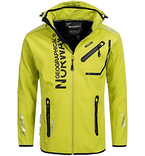 Geographical Norway Herren Softshell Jacke Rainmann Kiwi Gr. XL