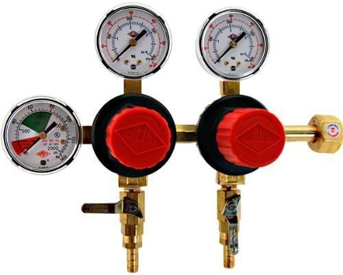 TapRite Separate Pressure Adjusting 2 Product CO2 Regulator by Taprite