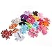 TinkSky Ribbon Bows with Alligator Clips -- 20 Different Bows in 15 Solid Colors and 5 Polka-dot Patterns