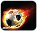 Produktbild Allsop 06348 Blazing Football Mousepad für verbesserte Maussteuerung (trendiges Fußball Design) schwarz