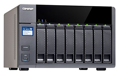 QNAP TS-831X 8-Bay Network Attached Storage Enclosure with 16 GB RAM