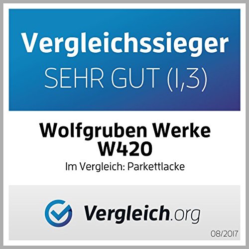 HOLZLACK HOLZDECKLACK Typ Wolfgruben Werke (WO-WE) W420 als HOLZSCHUTZ Anstrich für alle Arten von Holz Lack im Innen- und Außen-Bereich / langlebig und wetterfest mit Langzeit Schutz / z.B. für Tor, Zaun, Gartenmöbel, Fensterrahmen, Türen, etc. / TÜV-GEPRÜFT und MADE-IN-GERMANY / keine Grundierung notwendig / WEISS REIN-WEISS ähnl. RAL 9010 – 5 Liter - 2
