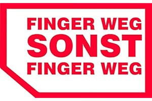 ‎STICKER-DEALER Aufkleber Sticker geplottet Finger Weg Sonst Finger Weg rot Autoaufkleber JDM Fun Tuning Moped Motorrad Simson Bike Laptop Wohnmobil LKW Quad Dont Toucht Keine Karten
