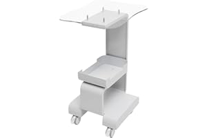 AANGEEBONE Carrito de belleza para peluquería, carrito de belleza, carrito para salones, salones de belleza, hospitales, color blanco