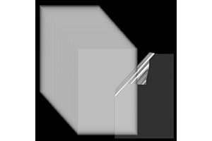 FINGERINSPIRE 60Sheets Inkjet Transparency Film A4 PET Transparency Paper Sheets Clear Plastic Inkjet Film Transparent Printer Paper for Inkjet Printers Overhead Projector Crafts(298x212mm/11.7x8.3)