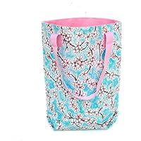 wasserabweisender Shopper / Beutel / Einkaufsbeutel / Badetasche / Tote bag aus Wachstuch Hanami