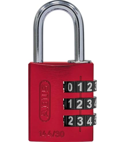Cadenas à Combinaison ABUS 144/30 - Grands Chiffres Visibles - Aluminium Léger Et Résistant