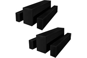 LYAFS 2 Pack 3er-Sets Biertischhusse, schwarz Biertisch und Bankgarnitur hussen für 50 cm Tischbreite, Bierzeltgarnitur 220 x 50 x 80 cm Bierbank Tischdeko für Bankette, Garten, Bar, Hochzeit