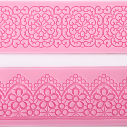 *Versand aus Deutschland*2er Torten Rand SILIKON AUSSTECHER Ausstechform Marzipan Fondant Deko Nr.581 - 3