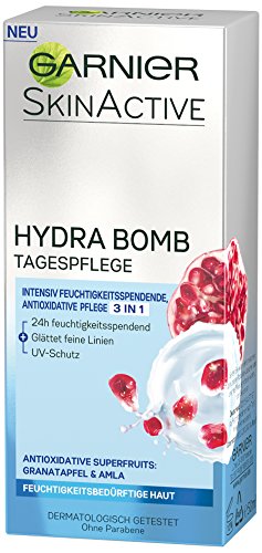 Garnier SkinActive Hydra Bomb 3 in 1 Tagespflege, Feuchtigkeitscreme mit Granatapfel & Amla, 1er Pack (1 x 50 ml) - 3