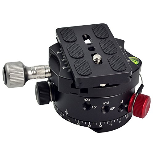 MENGS® DH-60 panoramique indice rotator avec 1/4 " vis de fixation et 3/8" vis de fond en aluminium MENGS® DH-60 panoramique indice rotator avec 1/4 " vis de fixation et 3/8" vis de fond en aluminium