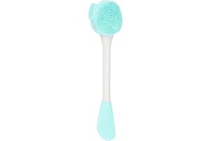 VOCOSTE Brosse De Nettoyage Du Visage En Silicone, Multifonctionnelle, Pour Massage Du Visage, 6,30"X1,57" Vert Blanc