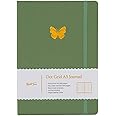 Yop & Tom Butterfly Dotted Notebook - With Extra Thick 160 GSM Paper and Grid Guide - Bullet Grid Journal - Sage Green