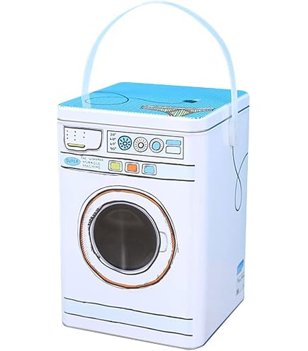 Waschmittel-Dose Blau – Metallbox Mit Fenster, Luftdicht Für Waschpulver & Tierfutter