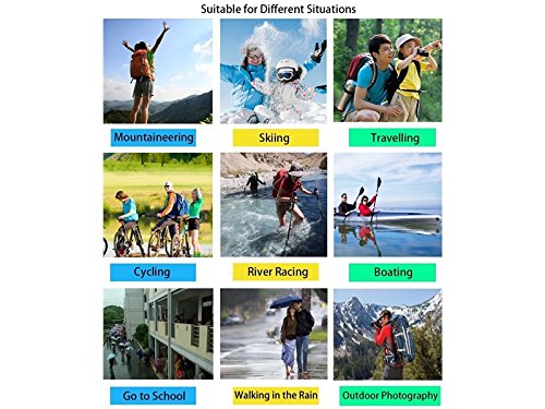 HBNGVF Einfach Chilren Outdoor-Aktivitäten Persönlichkeit Rucksack Wasserdichte Abdeckung Rucksack regendicht staubdichte Abdeckung (Rot)