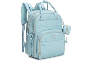 BabbleRoo Mochilas de Pañales para Bebé, Gran Capacidad Mochila de Cambio Bolsa para Pañales con Cambiador y Porta Chupones para Mamá y Papá