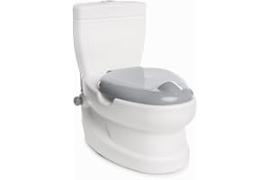 ebebek baby plus Educational Fun Potty | Splash Guard, Lightweight Portable Potty Great for Travel | Fun Kids Toilet Seat to Encourage Practice for Toddler Baby Children Infants (Dark Grey)