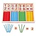 Vktech® 20sets Counting Toy Education Stick Wooden Child Early Learning Number Colorful Puzzle