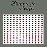 195 x 3mm Red Diamante Self Adhesive Rhinestone Body Vajazzle Gems - created exclusively for Diamante Crafts