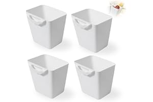 LONIMIA 4 portabicchieri sospesi da appendere, portapenne, portapenne, secchio sospeso, portapenne, porta matite, contenitore da cucina, accessori per carrello, secchio portaoggetti, portapenne