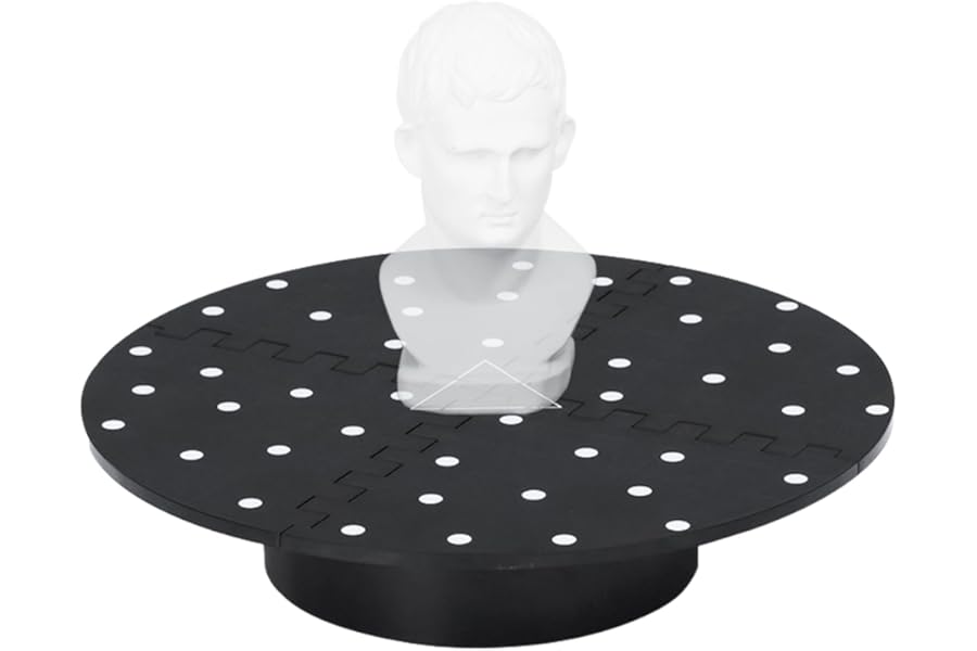 Revopoint Portable Turntable for All Scanners, Equipped with Marked Top Cover, Easy Scanning of Featureless and Small-Medium Objects