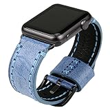 MAIKES Für Apple Watch Armband 44mm 42mm 38mm 40mm, Uhrenarmband Ersatzarmband für iWatch Series 4/3/2/1 (Band for Apple Watch 38mm, Blue+Black Buckle)