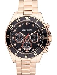 Reloj hombre Louis Villiers acero negro 45 mm lvag5877 – 12