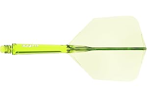 CUESOUL Rost 77 Flèche et vol de fléchettes intégrés, Forme de Grande Aile, Lot de 3 (série de Couleurs Transparentes)