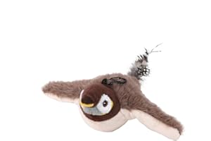 BAOQIFONG Interactive Chirping Bird Cat Toy, flapping bird toy cat, Uccellino per Gatti Che Si Muove, Interactive Cat Toy, Gioco Gatto Uccellino Che Vola, Giochi Interattivi Per Gatti, Simulazione Divertente