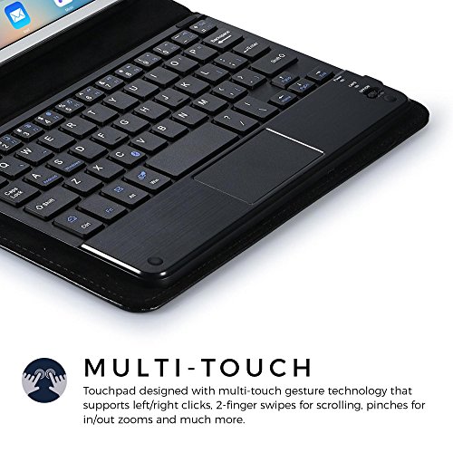 Samsung Galaxy Tab Active Tastaturhülle, COOPER TOUCHPAD EXECUTIVE abnehmbare QWERTY Bluetooth Funktastatur Tragetasche Tabletschutz Folio mit Standfunktion (Schwarz, HQ-Kunstleder) - 2