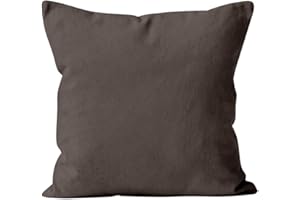 Soleil d'ocre, ALIX Housse de coussin Polyester Moka 60x60 cm