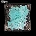 Produktbild CloverGorge 100PCS 3CM Luminous Star Wall Sticker Luminous Fluorescent 3D Kids Bedroom Ceiling Home Dark Place Star Wall Stickers