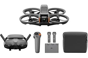 DJI Pack Avata 2 Vuela Más (3 baterías), dron FPV con cámara 4K, Acrobacias con un Toque, Protector de hélices Integrado, dron con cámara con Goggles 3 y RC Motion 3