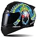 Price comparison product image Limited Edition God of War Guan Gong Carbon Fiber Motorcycle Helmet, Personality Cool Flip Lens Motorcycle Racer Full Face Helmet, DOT/ECE Certified Protective Cap,XL:60~62cm
