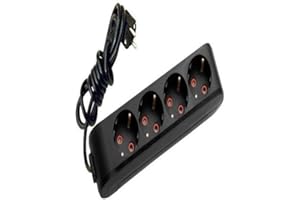 Viko Multi-Let Siyah Dörtlü Priz Topraklı Kablolu Çocuk Korumalı 3 Mt