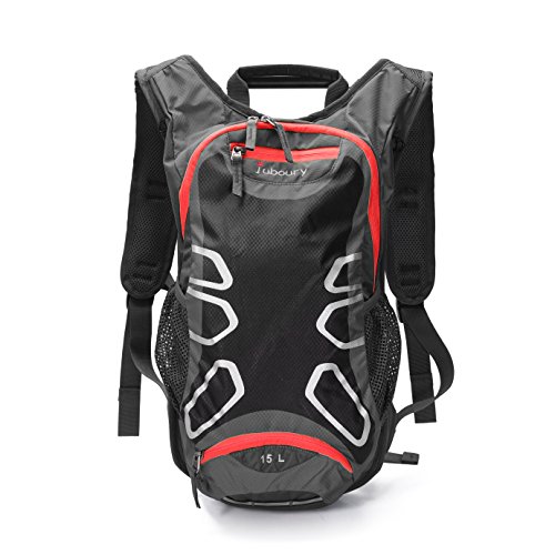 Juboury 15L Hadration Pack--Trinkrucksack mit 2L Trinkblase und Schutzabdeckung für alle Wetter zum Laufen, Wandern, Radfahren und für alle anderen Outdoor-Sportarten bei der Sie Flüssigkeit benötigen