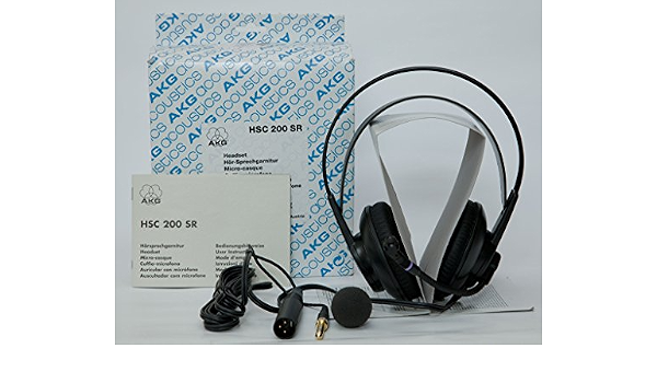 AKG HSC 200 SR auricolare/cuffie con microfono jack/XLR : Amazon.it:  Elettronica