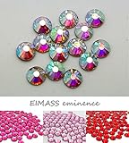 EIMASS® 7747 Grade A Hotfix Flat-Back Glass Rhinestones Diamante Gems Crystals Bling Costumes, Phone Covers, Personal Items, Pack of 100 Gems