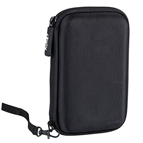 Preisvergleich Produktbild AUKEY 2.5” Festplattengehäuse Stoßfest EVA Wasserdicht Bewegliches Gehäuse für Festplatten Schutz 2.5" SATA HDD & SSD, WD My Passport der für Kopfhörer, Kabel, USB-Blitz-Antrieb Geeignet