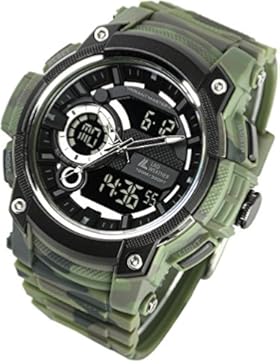 [LAD WEATHER] Dreifachzeit/ Armee/ Tarnfarben/ Outdoor/ Herrenuhr