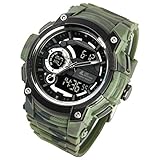 [LAD WEATHER] Dreifachzeit/Armee/Tarnfarben/Outdoor/Herrenuhr (Green)