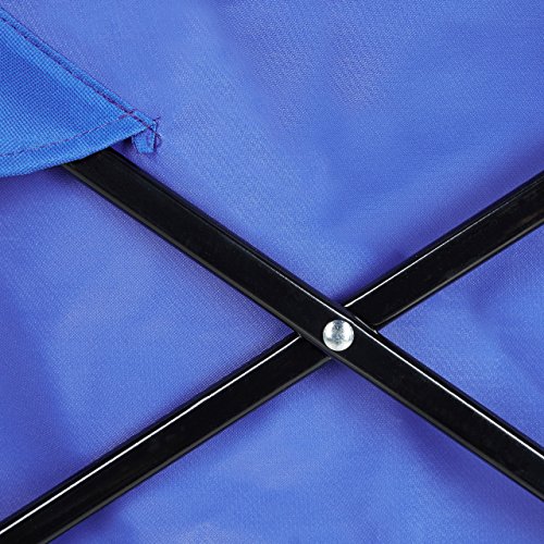 Relaxdays Bollerwagen faltbar, Handwagen, Einlegeboden, 360 ° drehbar, H x T x B: ca. 55 x 83 x 51,5 cm, blau - 6