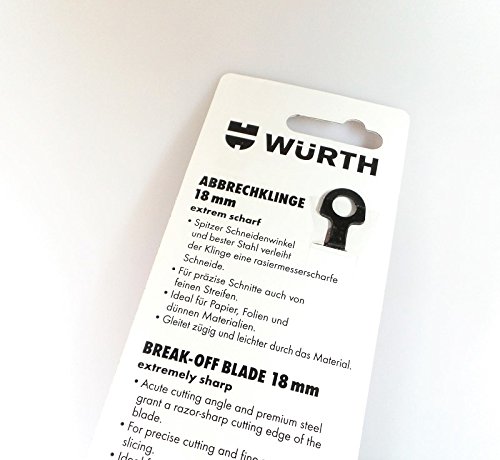 2 x 10 St. Würth Abbrechklinge extrem scharf 18mm (4050382482266) Ersatzklinge - 3