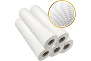 DSTOCK60 - DRAP EXAMEN GAUFRÉ - PURE OUATE BLANCHE - 50 X 35 CM - 135 FORMATS - LE LOT DE 5 ROULEAUX