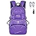 Gkeeny Leichter Rucksack 35L Tagesrucksack Ultraleicht Faltbarer Wanderrucksack Reiserucksack Daypack für Männer Frauen und Kinder für Outdoor Wandern Camping Reisen (Lila)